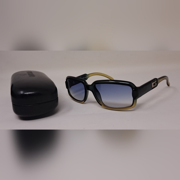 Gucci Vintage Y2K 90s Tom Ford Era Sunglasses Green Blue GG2475/S G9H 56-17-130 - Picture 2 of 13